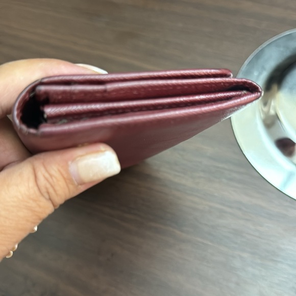 Authentic Prada Long Wallet Saphiano Leather- Burgundy Color - Picture 2 of 8